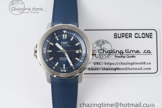 MIROTIME 0416 Attractive Aquatimer Chrono SS RSF 1:1 Best Edition Blue Dial on Blue Rubber Strap A 7056